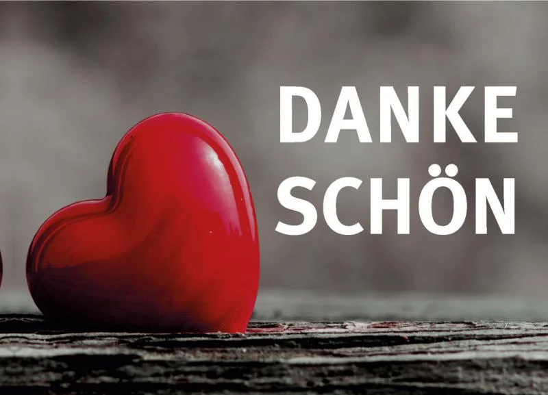 Postkarte "Dankeschön Herz"