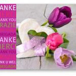Postkarte "Danke Tulpen"