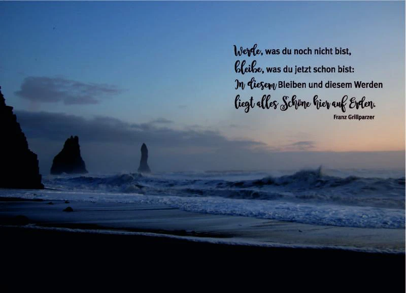 Postkarte "werde"