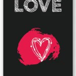 Wandbild love