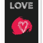Wandbild love