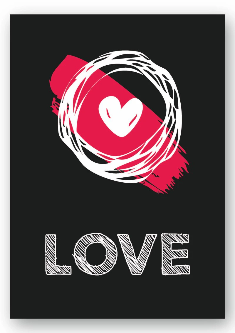 Wandbild love - HerzKreis