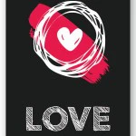Wandbild love - HerzKreis