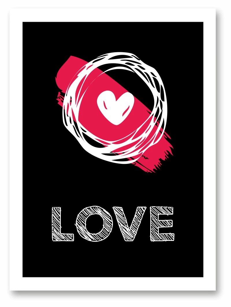 Wandbild love - HerzKreis