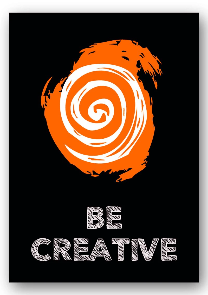 Wandbild be creative