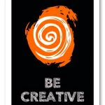 Wandbild be creative