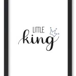 Wandbild little king - blue