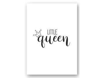 Wandbild little queen - black