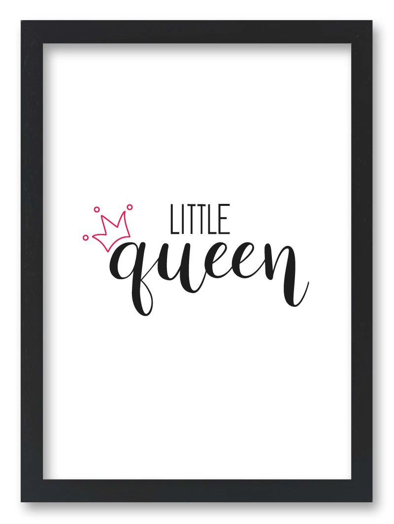 Wandbild little queen - red