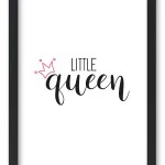 Wandbild little queen - red