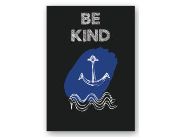 Wandbild be kind - Anker