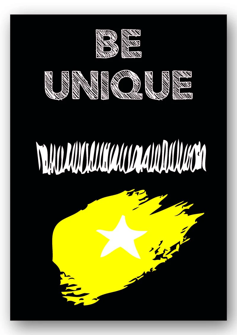 Wandbild be unique