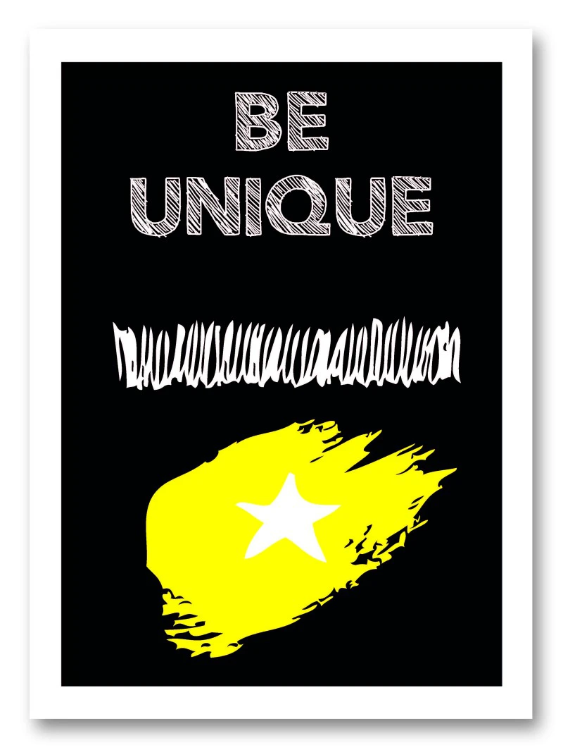 Wandbild be unique